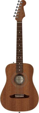  Fender California Standard Redondo Mini Sapele Top Acoustic Guitar in Natural Sapele 