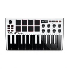 Akai MPK Mini Valkoinen -minikokoinen USB-koskettimisto