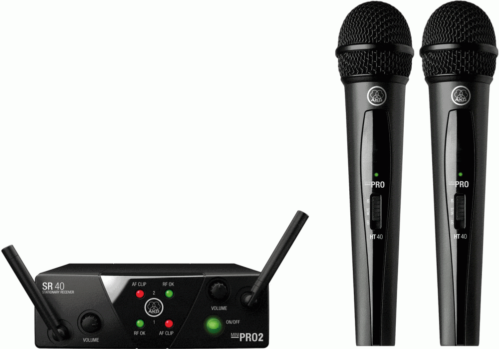 AKG WMS 40 PRO Mini 2 Vocal set ISM 2/3 (864.375, 864.850MHz ...