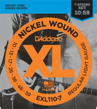 D'Addario EXL110-7 7-kieliselle