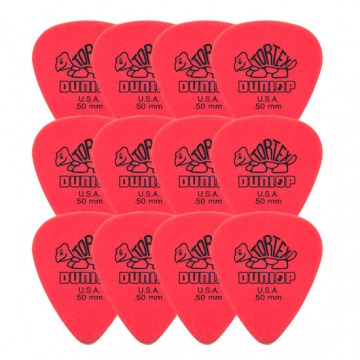 12-pack Dunlop Tortex 0.50mm 12-pack