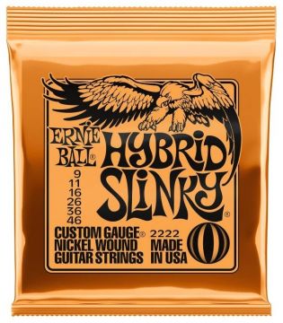Ernie Ball 2222 Hybrid Slinky sähkökitaran kielisarja