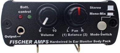Fischer Amps In Ear Body Pack -kuulokevahvistin