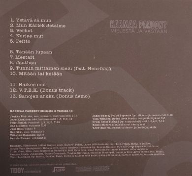 Harmaa Pardon? -Mielestä ja vastaan (CD-Digipack)