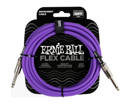 Ernie Ball 6415 FLEX Instrument Cable 3m - Purple