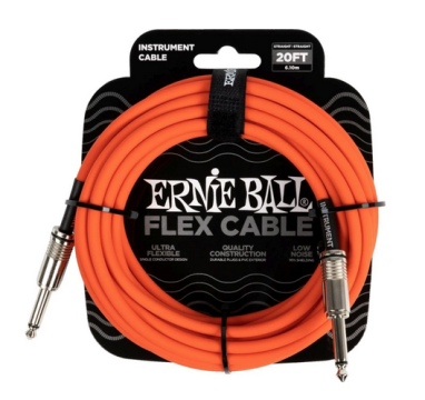 Ernie Ball 6421 FLEX Instrument Cable 6m - Orange