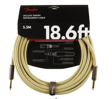 Fender Deluxe -instrumenttikaapeli, 5,5m, Tweed