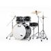 22" Pearl Export EXX725SBR Jet Black w/Stands & Sabian Cymbals rumpusetti
