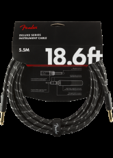 Fender Deluxe -instrumenttikaapeli, 5,5m, Black Tweed